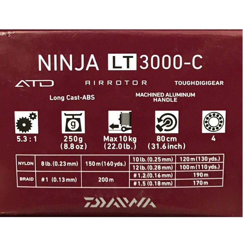 daiwa-ninja-lt3000-c-4 خرید چرخ ماهیگیری دایوا نینجا Daiwa Ninja 19 LT3000-C