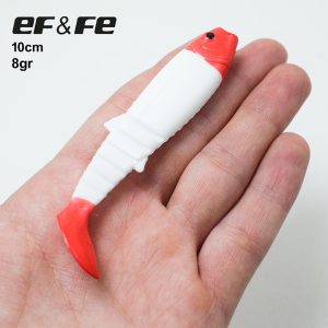 خرید طعمه ماهی ژله ای ۱۰ سانت EF&FE طرح کله قرمز