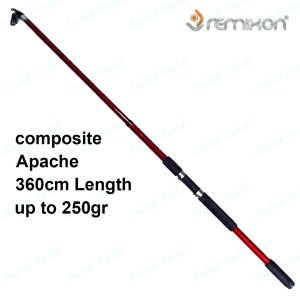 چوب ماهیگیری رمیکسون ۳۶۰ سانت وزن پرتاب ۲۵۰ گرم قرمز مدل REMIXON COMPOSITE APACHE