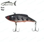 لور استخوانی هانت فیش Hunt Fish طرح پلیکان ۱۶ گرم ۸ سانت تایگر مشکی شفاف