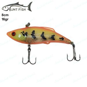 لور استخوانی هانت فیش Hunt Fish طرح پلیکان ۱۶ گرم ۸ سانت تایگر طلایی
