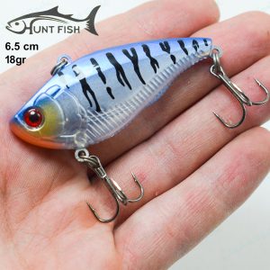 قیمت طعمه لور استخوانی Hunt Fish تایگر آبی شفاف 18g 7cm