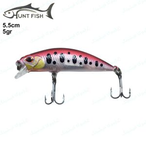 لور استخوانی هانت فیش Hunt Fish طرح قزلی ۵ گرم ۵.۵ سانت سینک صورتی خالدار