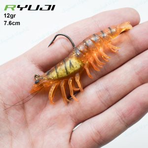 خرید طعمه ژله ای رویوجی RYUJI سایز ۷.۶ سانت Real Shrimp
